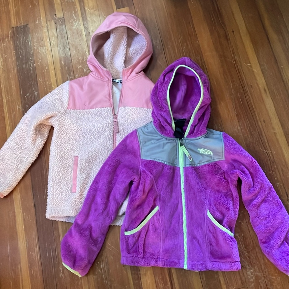 Girls size small fleece jackets